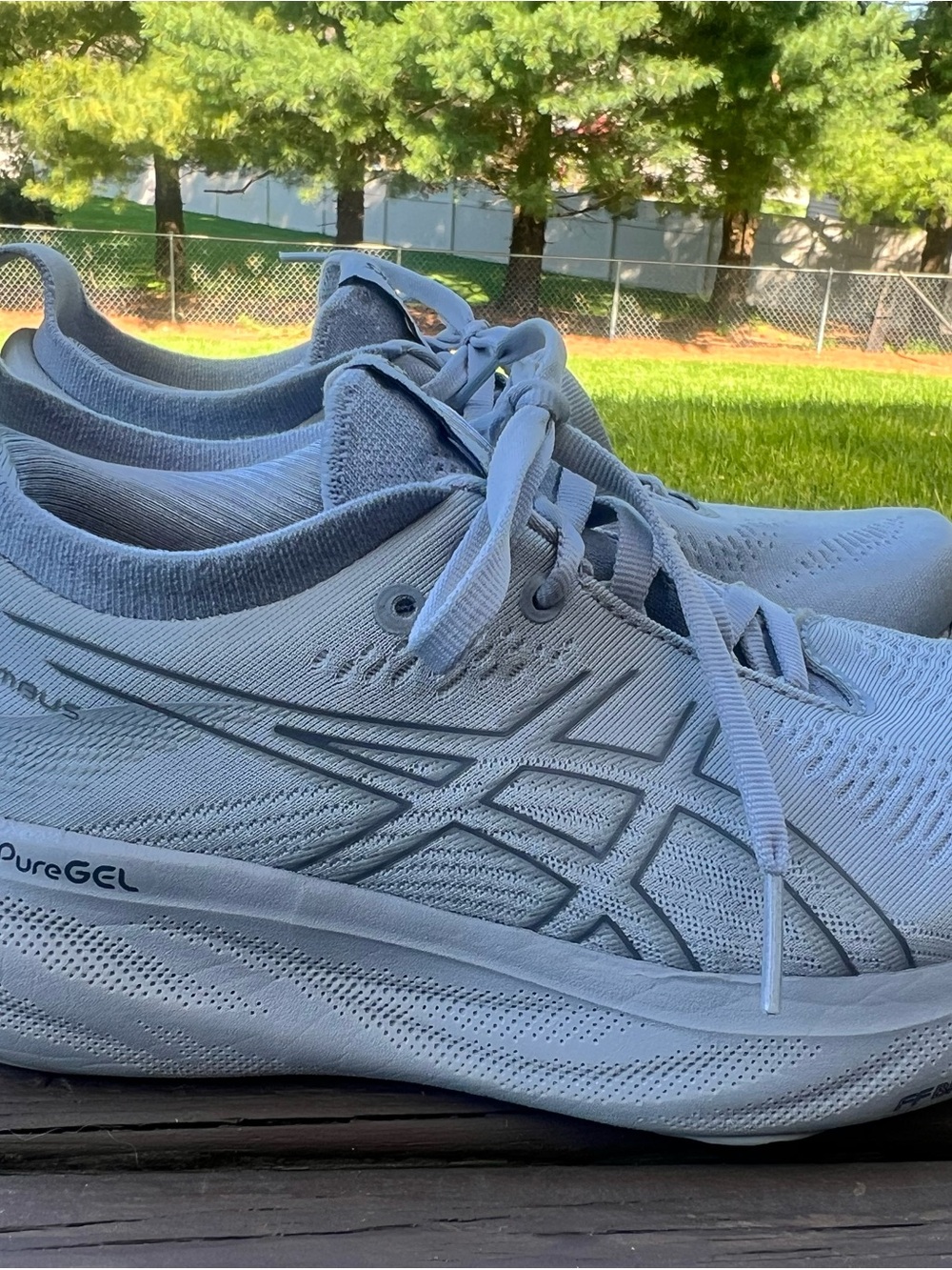 Asics Gel Nimbus 25 Light Gray Running Shoe - Piedmont Gray
